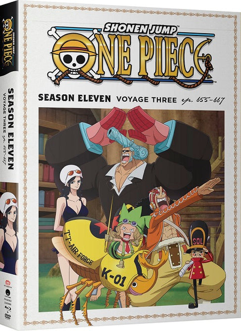 One Piece Season 11 Series Eleven Eleventh Voyage Three 3 Blu-ray + DVD Box Set