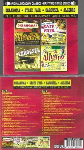 Original Cast Oklahoma State Fair Carousel Allegro 2 Disc New CD