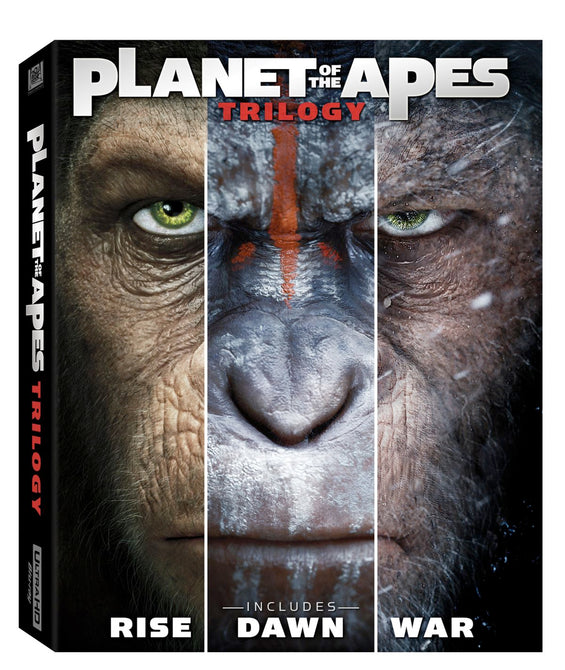Planet of the Apes Trilogy 1 2 3 Rise Dawn War New DVD Region 2