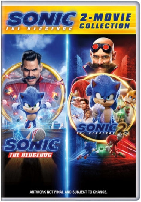 Sonic the Hedgehog 1 2 Movie Collection (Ben Schwartz Jim Carrey) New DVD