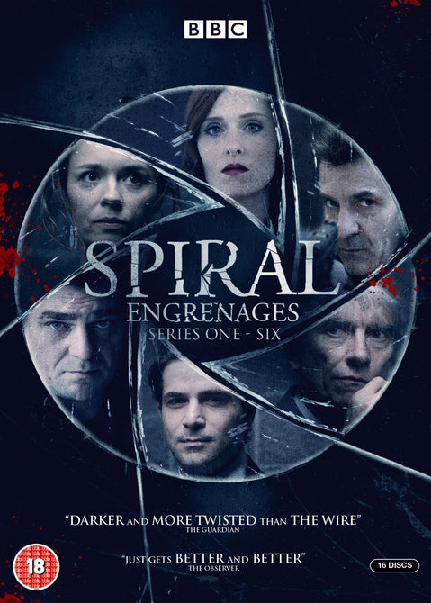 Spiral Series 1-6 Season 1 2 3 4 5 6 Engrenages Collection 1-6 New DVD Box Set