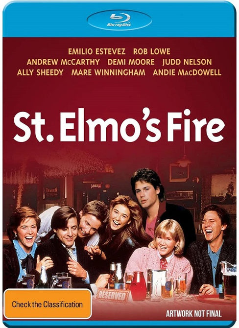 St Elmo's Fire (Rob Lowe Demi Moore Andrew McCarthy) Elmos New Blu-ray