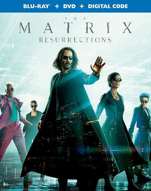 The Matrix Resurrections (Keanu Reeves ) Blu-ray + DVD NEW + Slip Cover