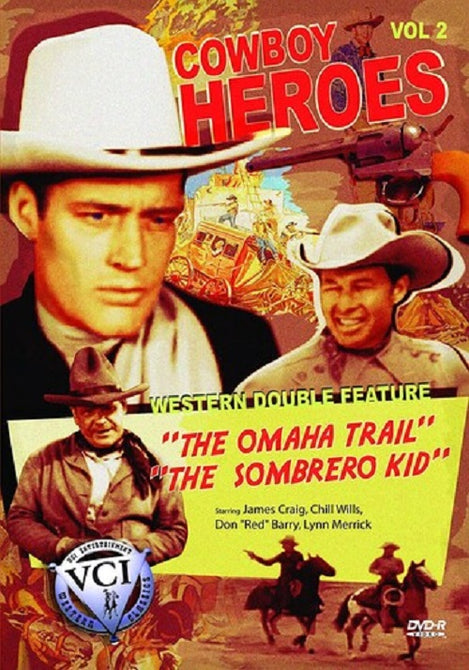 The Omaha Trail The Sombrero Kid Cowboy Heroes Western Volume 2 New DVD