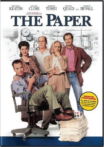 The Paper (Michael Keaton Robert Duvall Glenn Close Marisa Tomei) New DVD