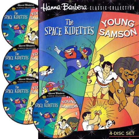 The Space Kidettes + Young Samson Hanna Barbera 4xDiscs New Region 4 DVD