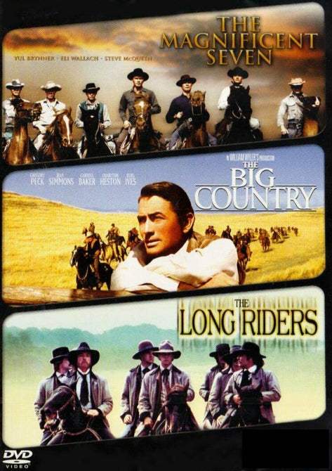 The Magnificent Seven/The Big Country/The Long Riders  New Region 4 DVD