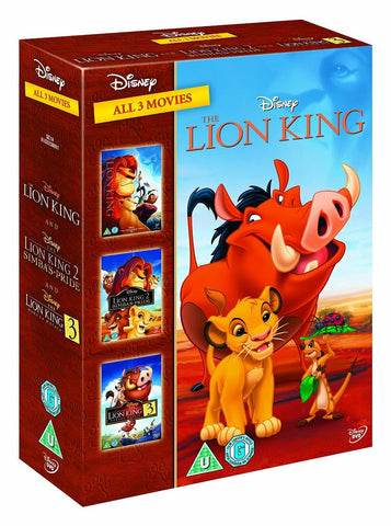 The Lion King All 3 Movies 1 2 3 Trilogy (Disney 3 Discs) New Region 4