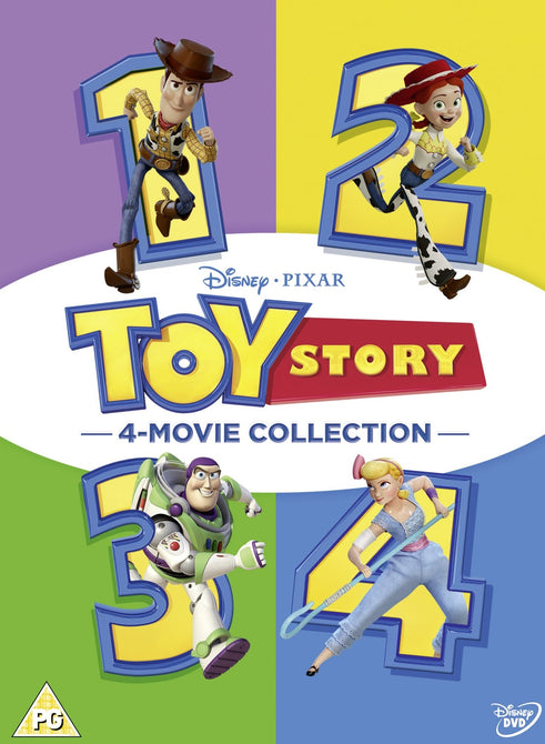 Toy Story 4 Movie Collection 1 + 2 + 3 + 4 Region 2 DVD