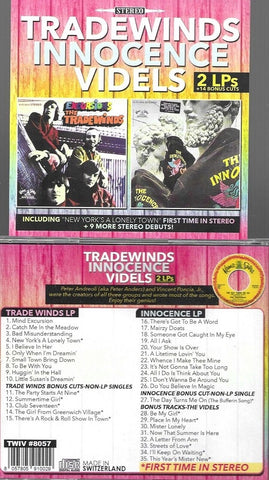 TRADEWINDS INNOCENCE VIDELS New Yorks Lonely Town Theres Got to Be A Word Two CD