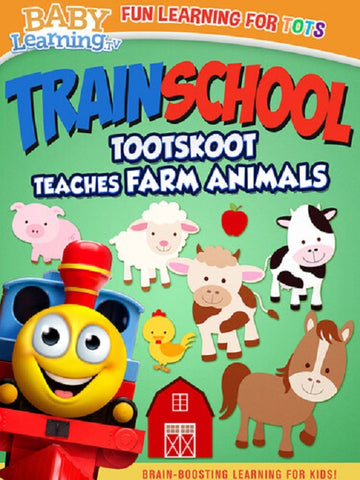 Train School TootSkoot Teaches Farm Animals (Kate Elyn Gale Santino) New DVD