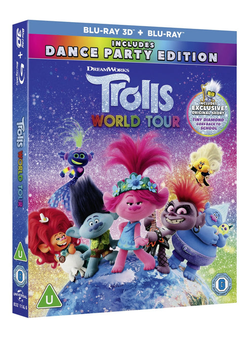 Trolls World Tour  New 2D + 3D Region B Blu-ray