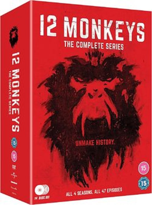 Twelve Monkeys Season 1 2 3 4 The Complete Series (Amanda Schull) 12 DVD Box Set