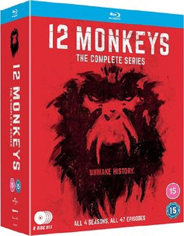 Twelve Monkeys Season 1 2 3 4 The Complete Series New Region B Blu-ray Box Set