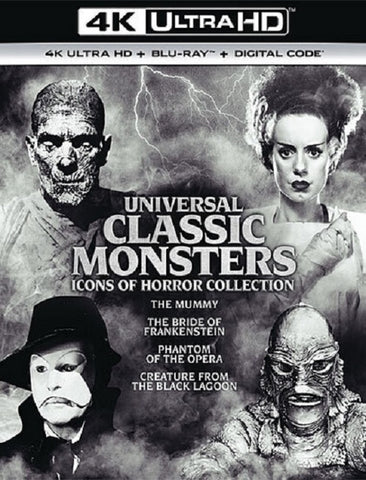 Universal Classic Monsters Icons of Horror Collection New 4K Mastering Blu-ray