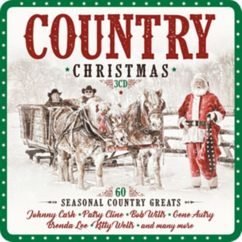 A Country Christmas Seasonal Country Greats 3 Disc New CD Box Johnny Cash