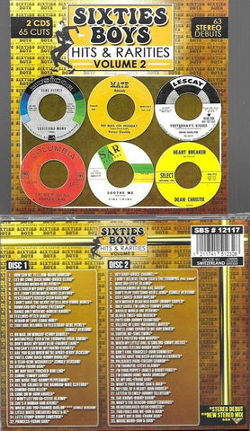 Various Artists Sixties Boys-Hits And Rarities Volume 2 Vol Two Boys Hits New CD