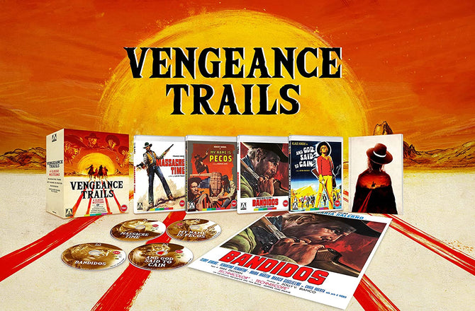 Vengenance Trails Massacre Time/Bandidos/Name is Peco/God Said to Cain Blu ray