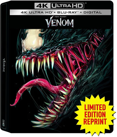 Venom (Tom Hardy) Limited Edition New 4K Mastering Blu-ray + Digital + Steelbook