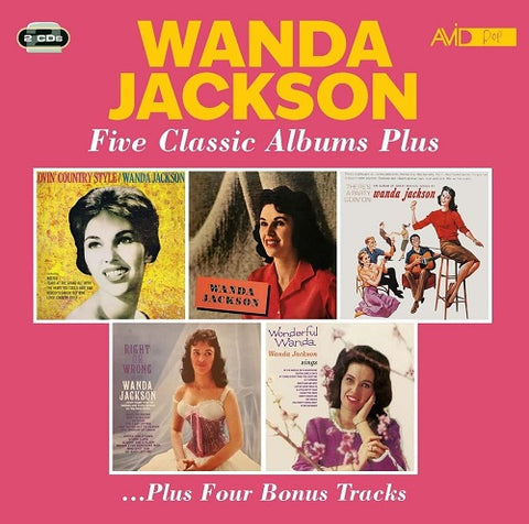 Wanda Jackson Five Classic Albums Plus 2 Disc New CD