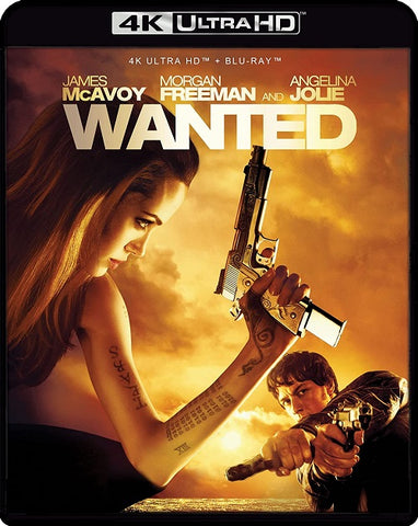 Wanted (James McAvoy Morgan Freeman Angelina Jolie) New 4K Mastering Blu-ray
