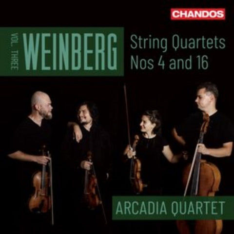 WEINBERG ARCADIA QUARTET V3 String Quartets New CD