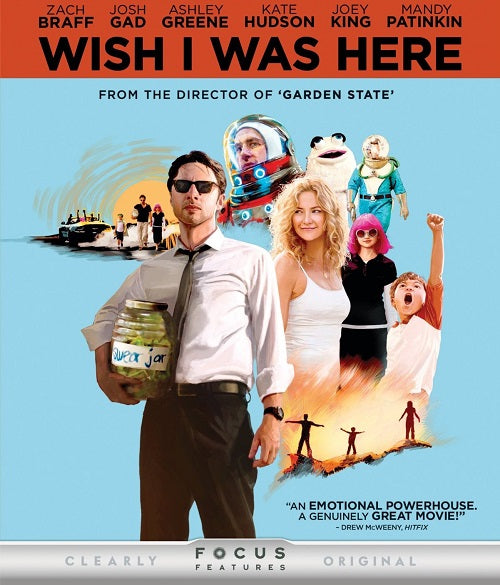 Wish I Was Here (Zach Braff Kate Hudson) Region 1 New DVD Clearance