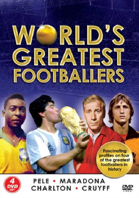 Worlds Greatest Footballers (Pele Diego Maradona Bobby Charlton) DVD Box Set