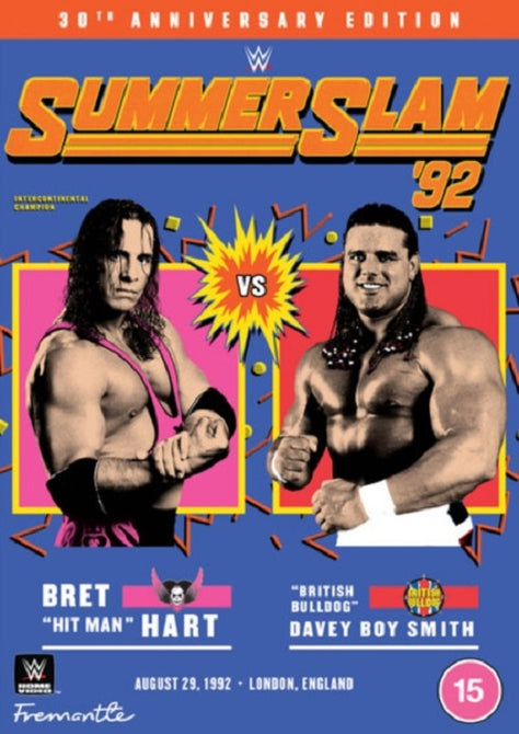 WWE Summerslam 92 30th Anniversary Edition (Bret Hart The Undertaker) New DVD